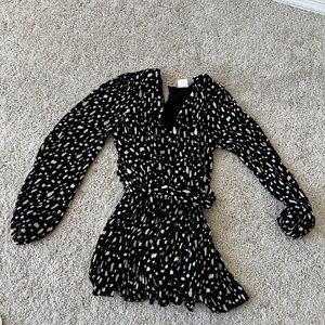 By Together Black and White Patterned Jumpsuit